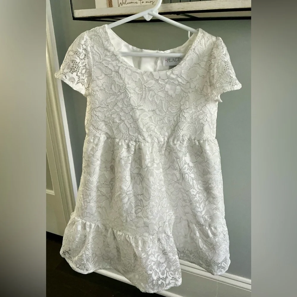 The Children's Place White Tiered Sundress